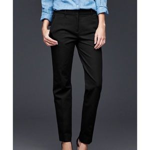 Gap True Straight Dark-blue/Black Plaid Plants 6R